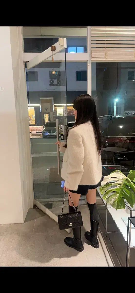 LOVE MY SANTA アイボリーファー ジャケット