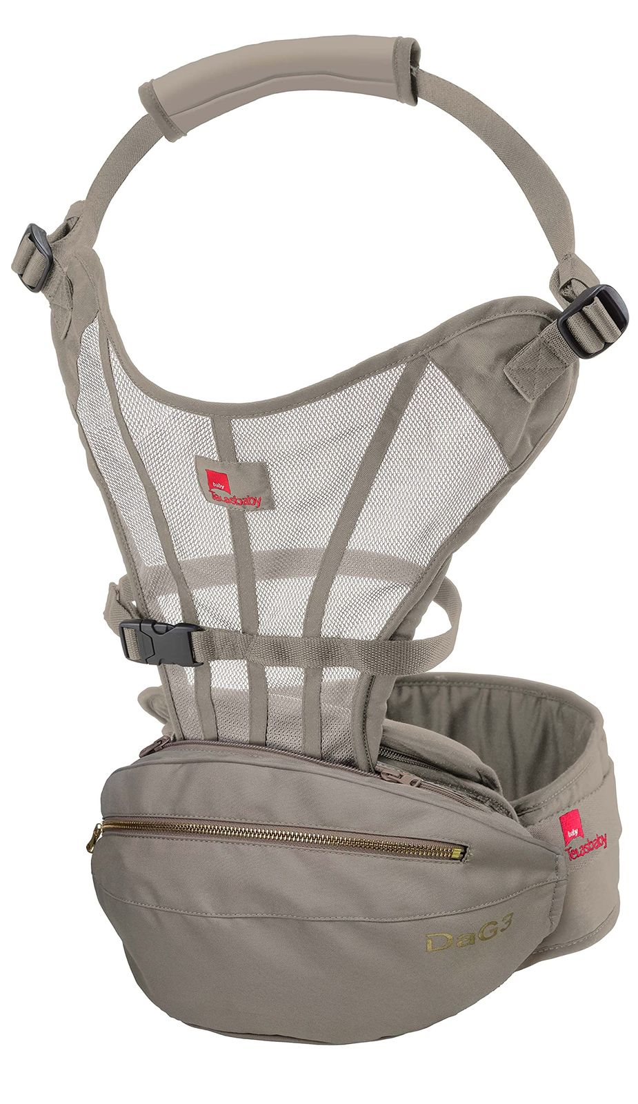 ヒップシート DaG 3 B 120 ベージュ ベビーキャリア 抱っこ 横抱き 縦抱っこ 通園 保育園 こども園 バッグ スリー コンパクト 収納 たためる 抱っこ紐 ママコーデ 抱っこマン 子育て便利グッズ セカンド抱っこひも ベージュAZ