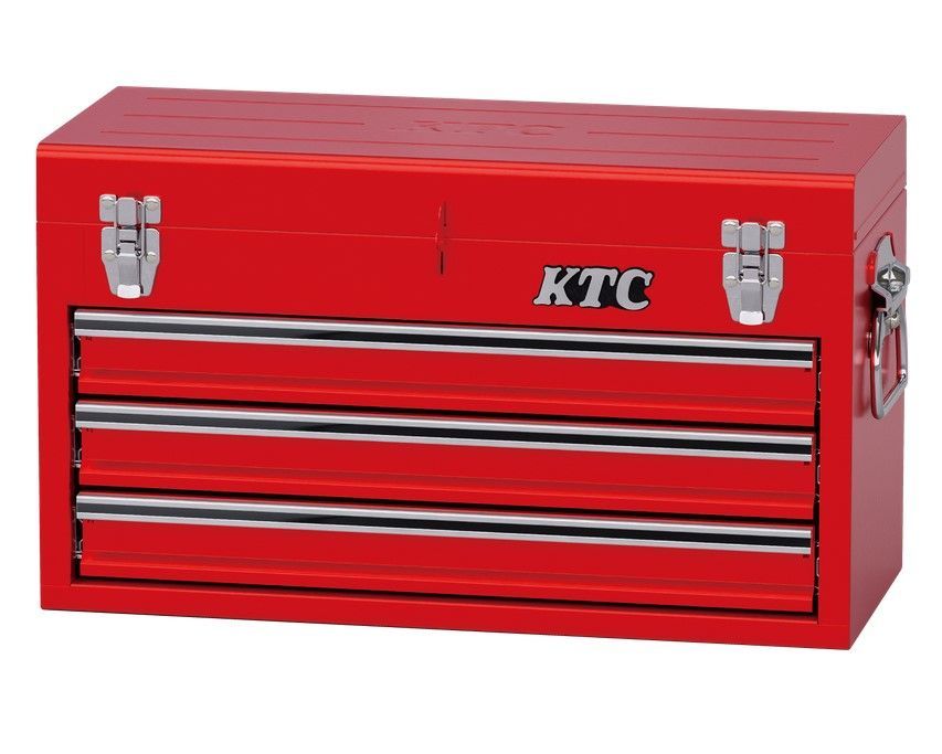 KTC ツールセット 工具セット チェストタイプ 差込角9.5 mm 赤 51点 箱開封品 京都機械工具