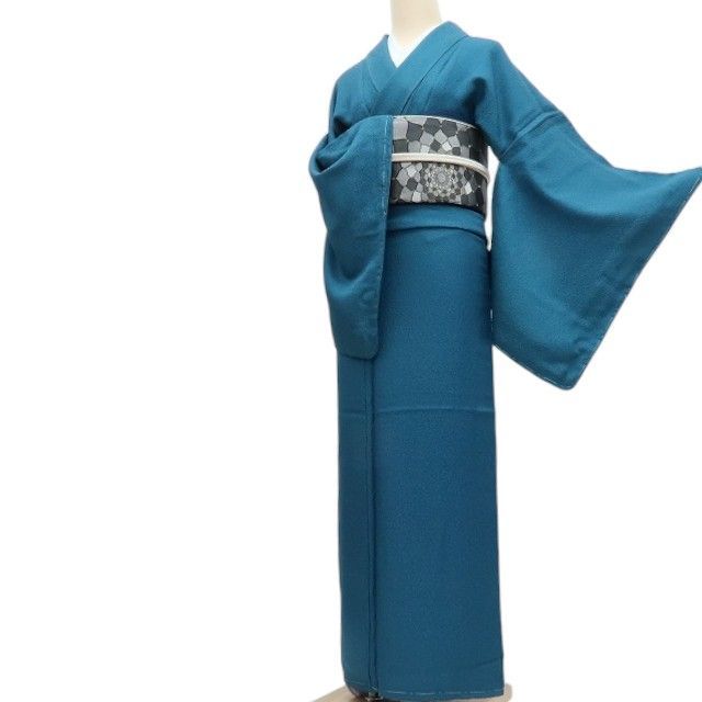 百華❀Y4159◇仕付け糸付 縫い一つ紋 手縫い仕立て ワイドサイズ 正絹