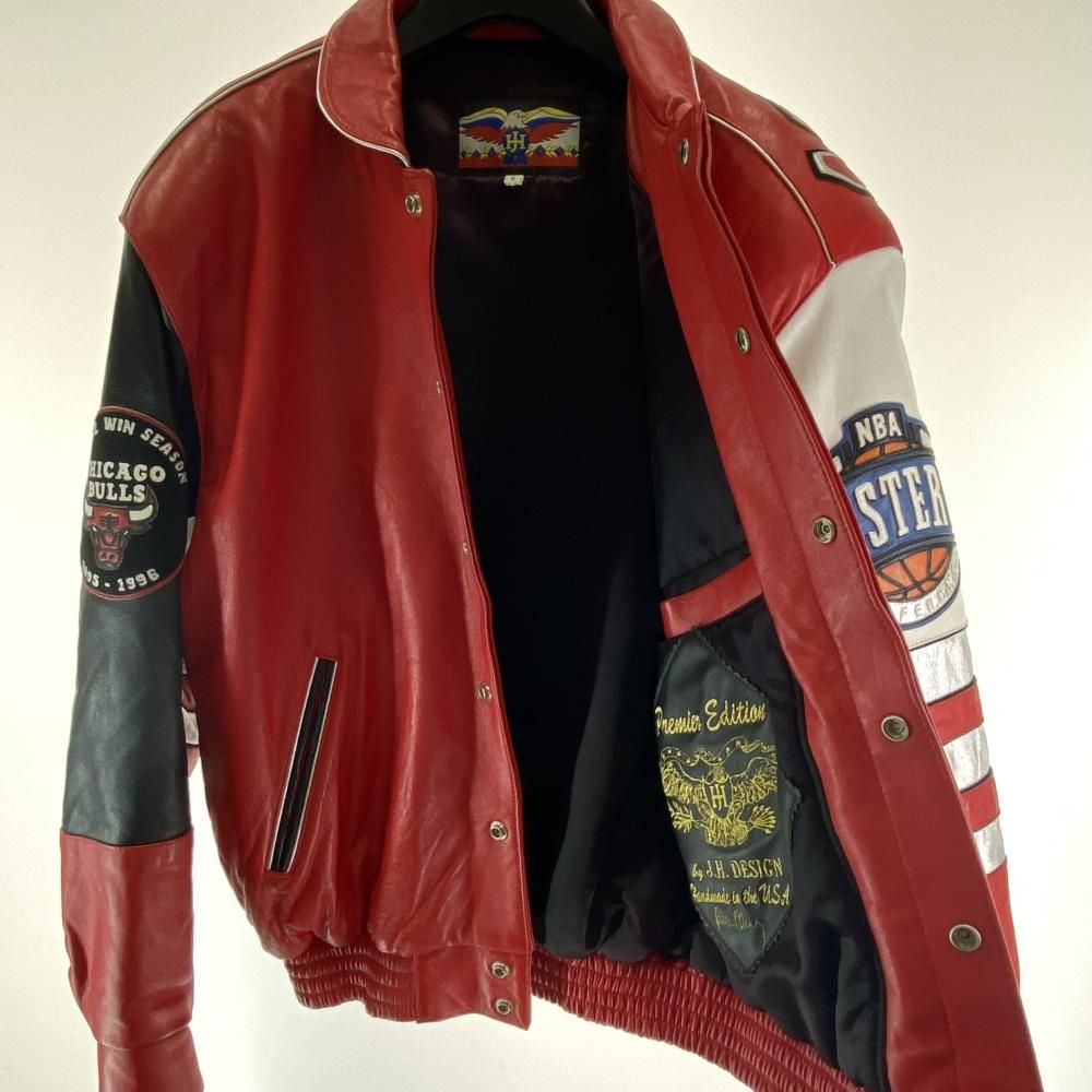 中古】90s JEFF HAMILTON シカゴブルズ 91.92.93優勝記念 ジャケット