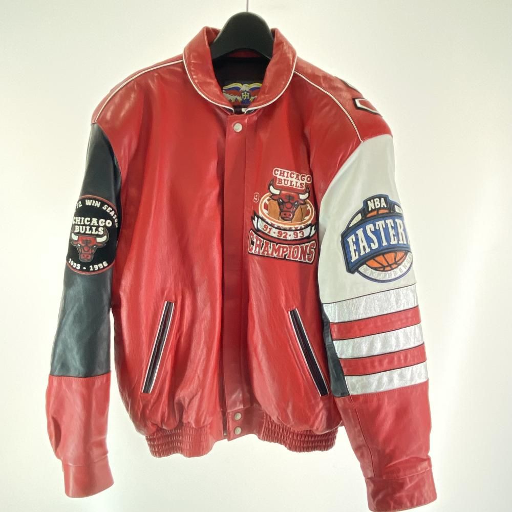 中古】90s JEFF HAMILTON シカゴブルズ 91.92.93優勝記念 ジャケット