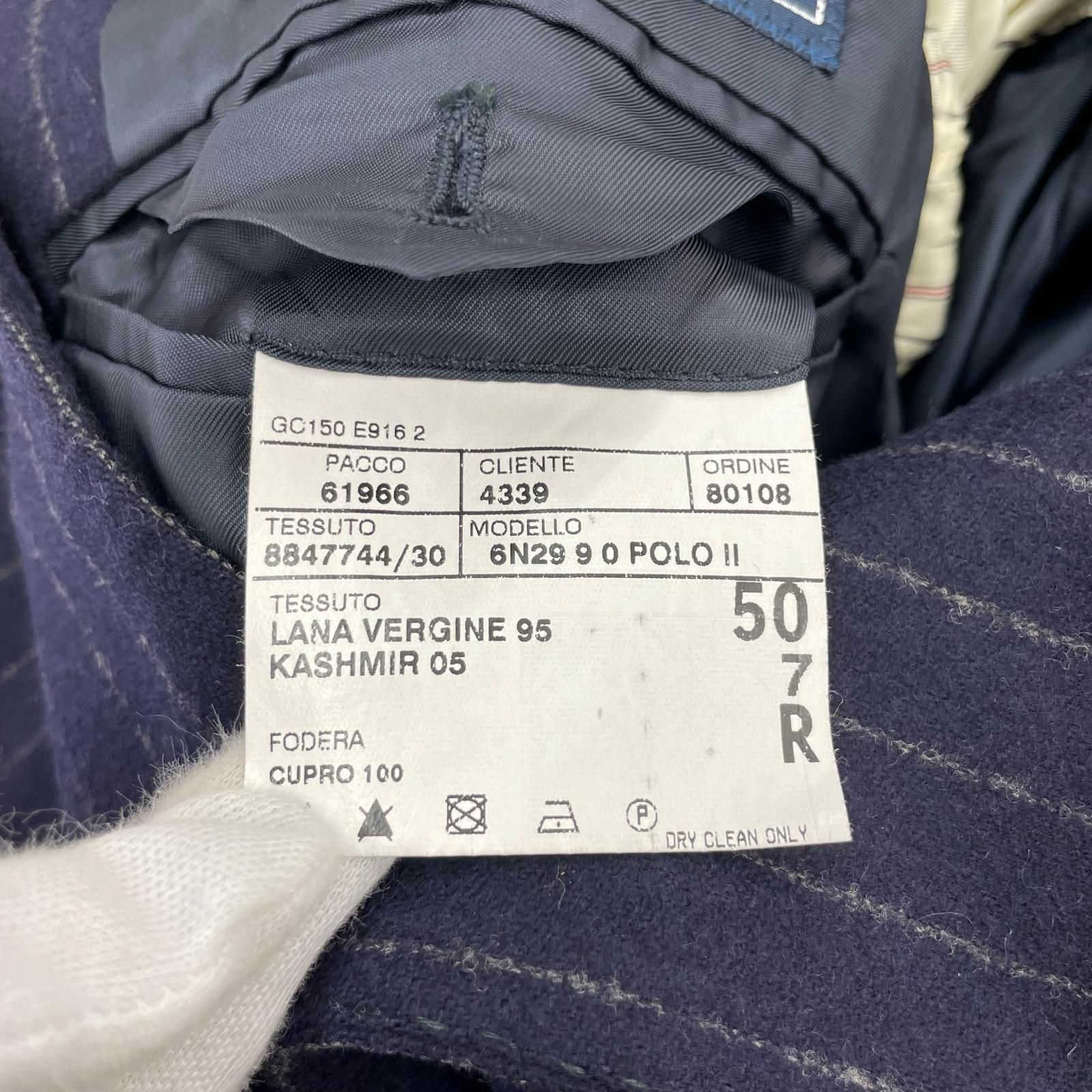 POLO RALPH LAUREN カシミヤ ストライプテーラードジャケット - メルカリ