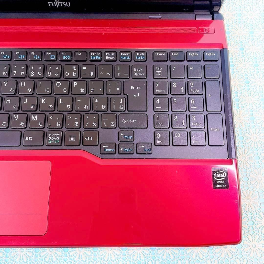 w59✨赤/ 薄型軽量/高速SSD /8GB /オフィス付✨すぐ使えるノートPC