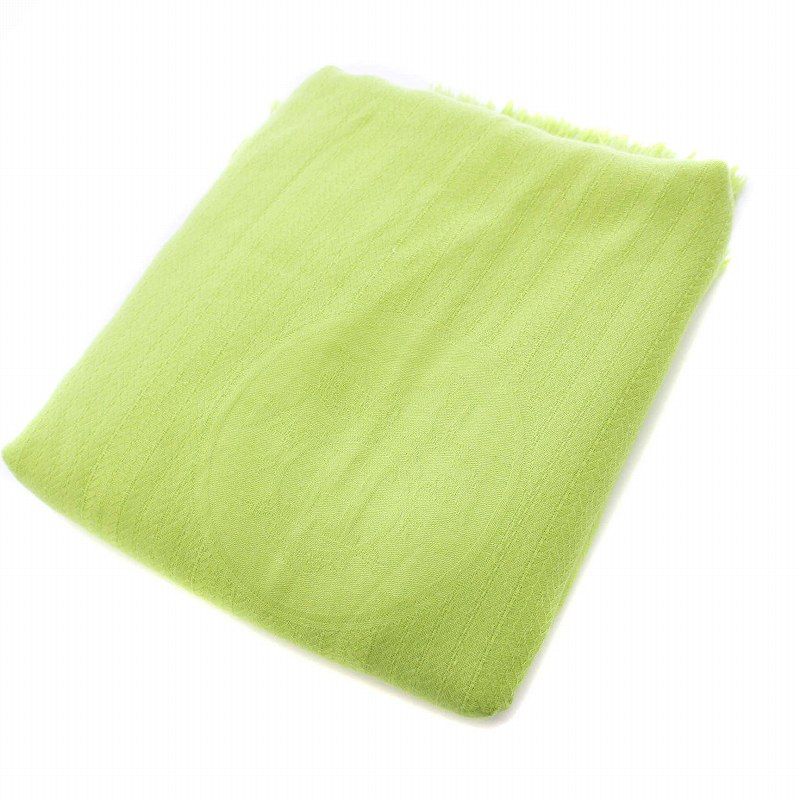 エルメス HERMES Ex-Libris エクスリブリス ストール ショール カシミヤシルク 筒型 グリーン KH OH