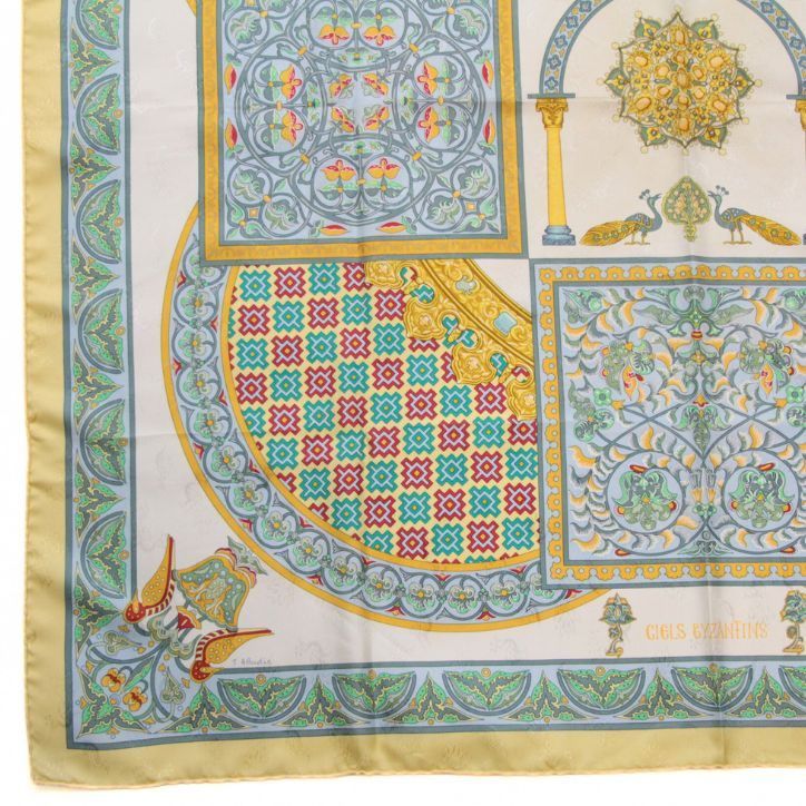 エルメス HERMES カレ90 CIELS BYZANTINS ビザンチンの空 シルク100