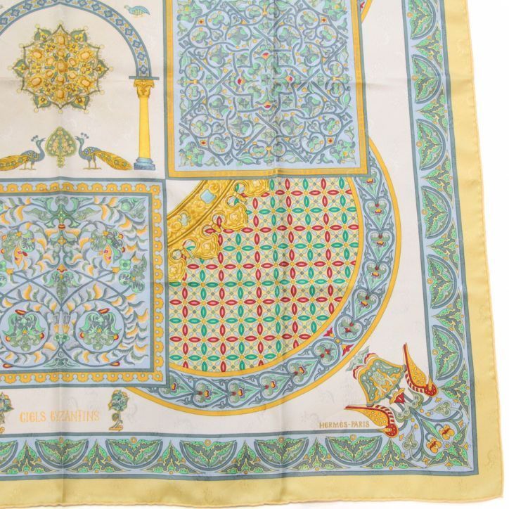 エルメス HERMES カレ90 CIELS BYZANTINS ビザンチンの空 シルク100