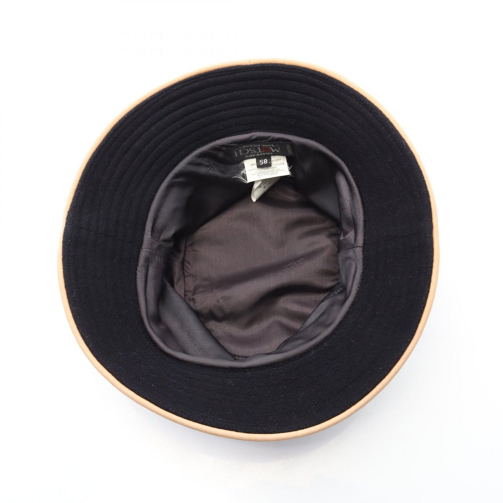 エルメス HERMES ハット バケット レザー 帽子 レディース Used B