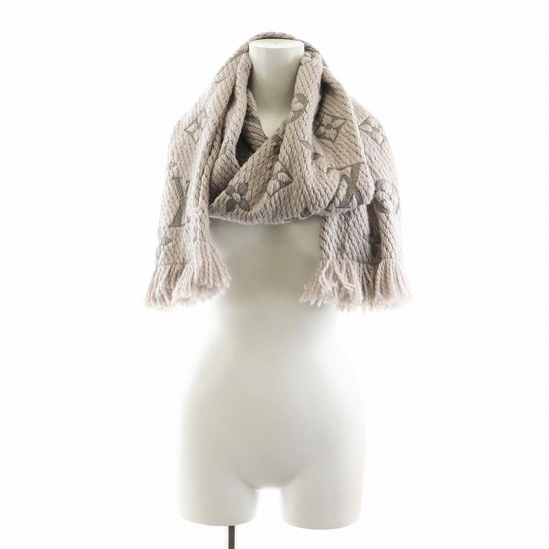 ルイヴィトン LOUIS VUITTON エシャルプ ロゴマニア マフラー M74742