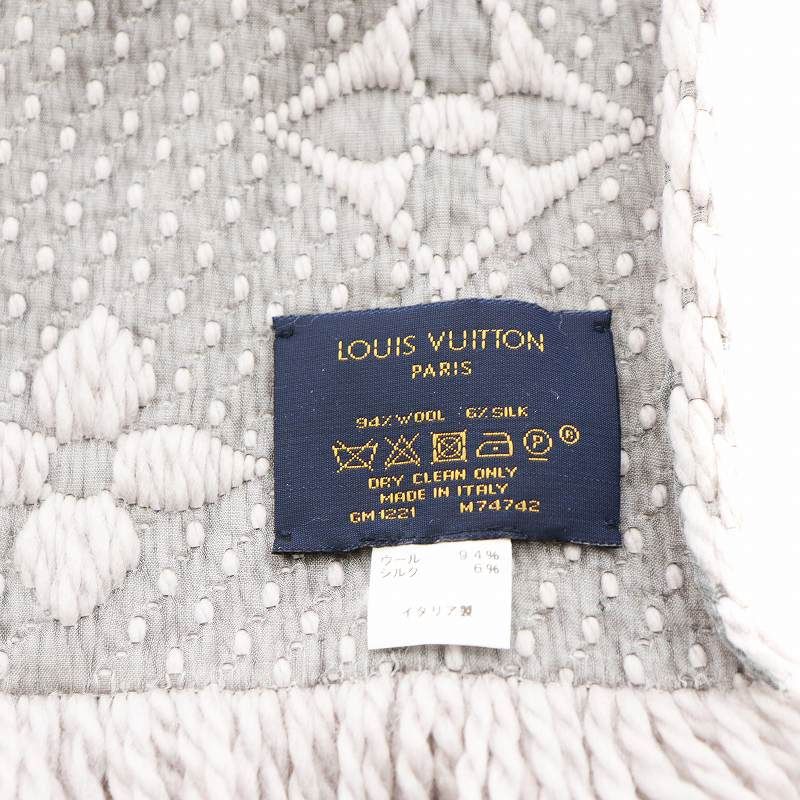 ルイヴィトン LOUIS VUITTON エシャルプ ロゴマニア マフラー M74742