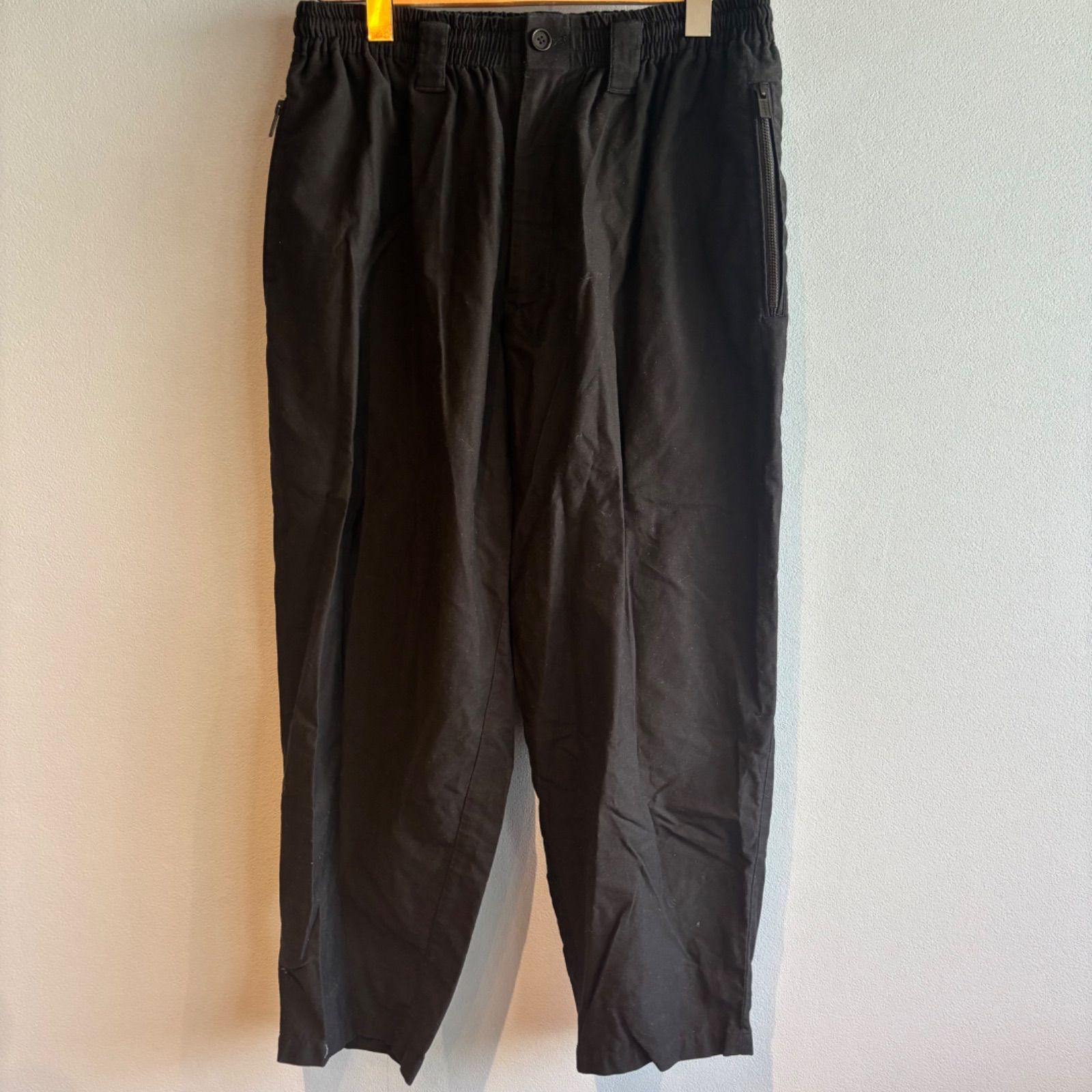 Yohji yamamoto ヨウジヤマモト ボトム ブラック HH P 07 002 19 SS コットンツイル メンズ