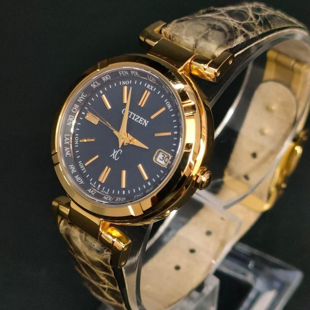 シチズン xC プティローブノアー コラボ 腕時計 限定1500本 ✨美品✨シチズン xC プティローブノアー コラボ クロコ 1500本限定品