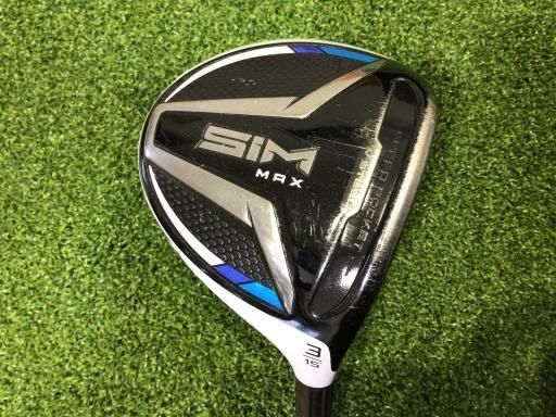 【】 テーラーメイド SIM MAX 3W フェアウェイウッド FW TENSEI BLUE TM50(FW) (フレックスS) メンズ 男性用 右利き 右用 Cランク ゴルフクラブ