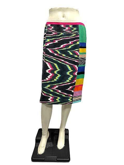 MISSONI ミッソーニ ゼブラ柄 スカート 44　L相当　マルチカラー 未使用】【新古品】MISSONI ミッソーニ スカート レディース マルチ