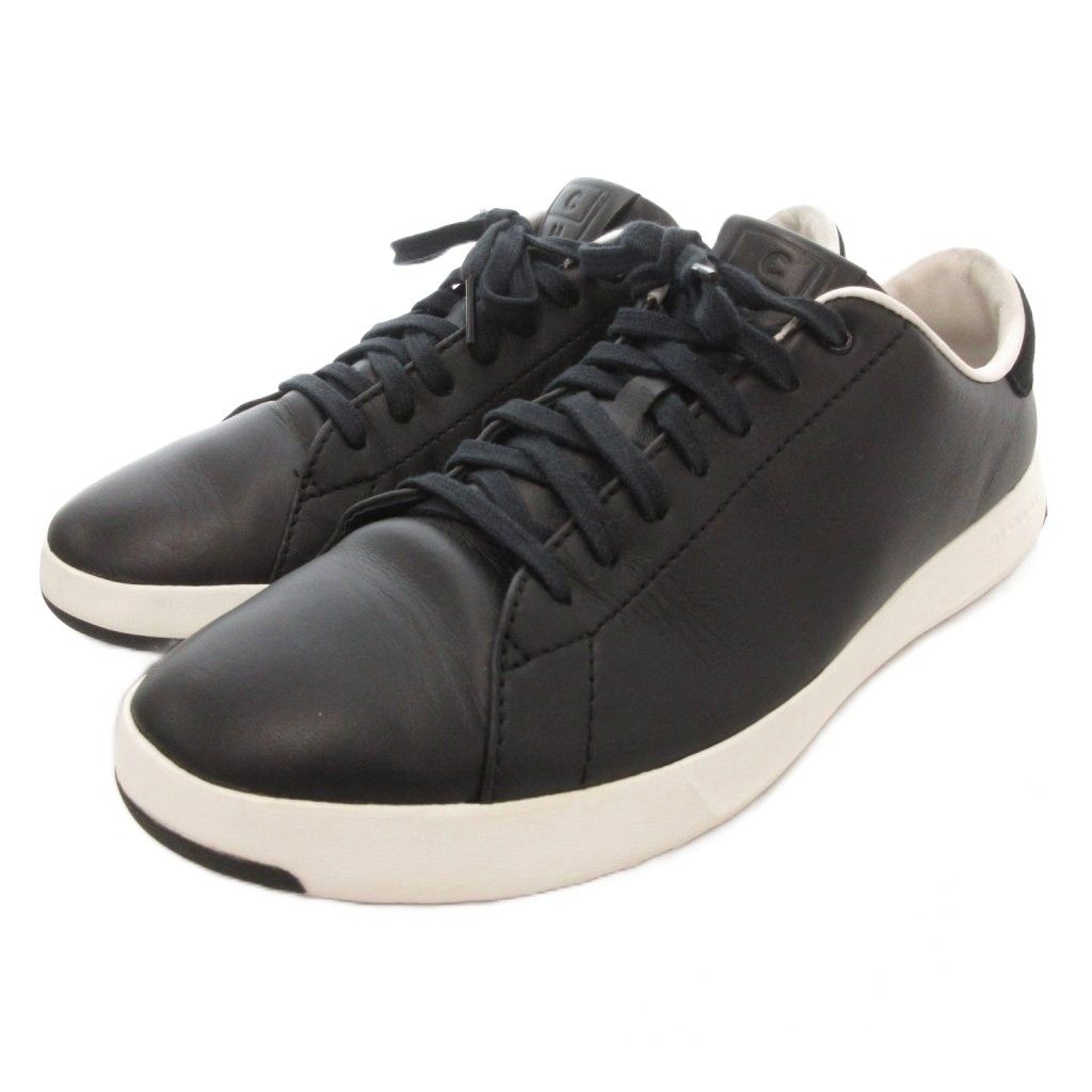コールハーン COLE HAAN グランドプロ テニス スニーカー 9 5 27 cm シューズ ローカット 黒 ブラック C 22583 AE