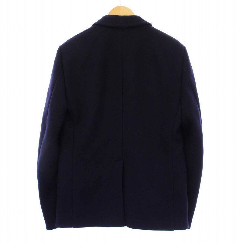 プラダ PRADA テーラードジャケット 金ボタン カシミヤ混 50 ネイビー SD 137 KH