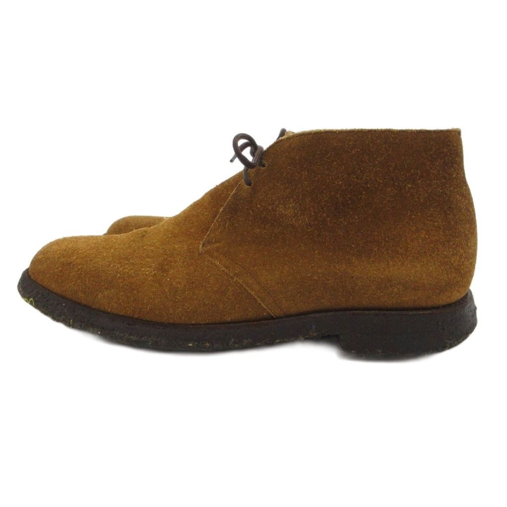 チャーチ church s ライダー スエード チャッカブーツ レザー 7 ブラウン UO