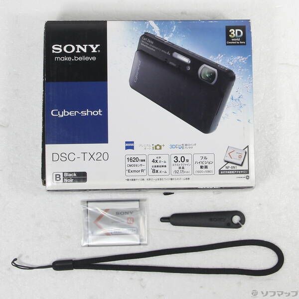  〔 品〕 DSC TX 20 B 1620万画素 4倍 防水 ブラック 269 コンパクトデジタルカメラ デジタルカメラ