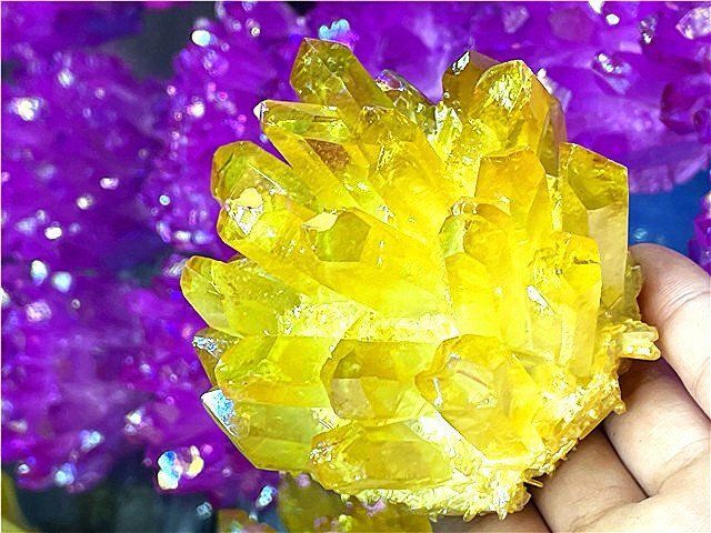 超綺麗アーカンソー産レインボーオーラクラスターB1128/E318/82A