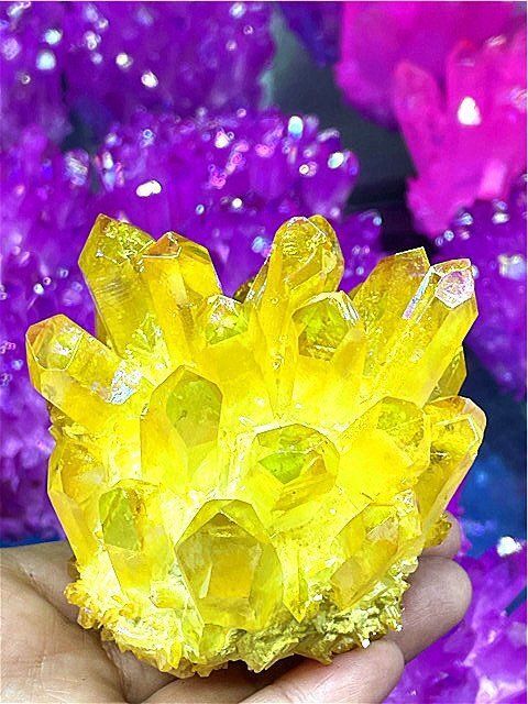 超綺麗アーカンソー産レインボーオーラクラスターB1128/E318/82A