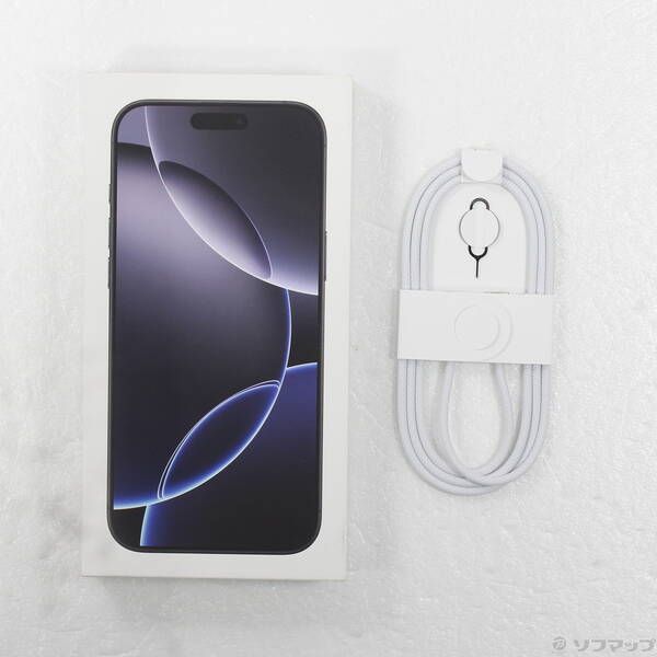 〔中古品〕 iPhone16 Pro Max 1TB ブラックチタニウム MYWQ3J/A SIMフリー【368】