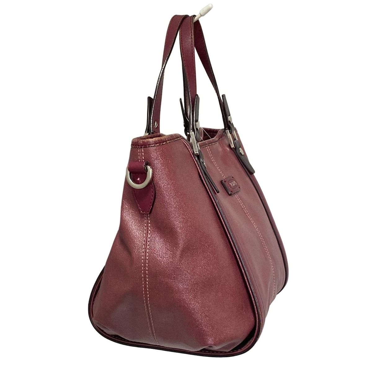 TOD'S(トッズ) トートバッグ - ボルドー レザー