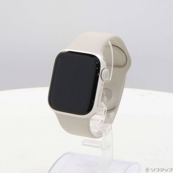 〔 品〕 Apple Watch Series 9 GPS 41 mm スターライトアルミニウムケース スターライトスポーツバンド 196