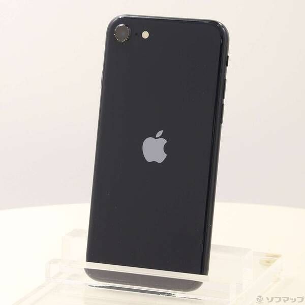 〔 品〕 iPhone SE 第3世代 64 GB ミッドナイト MMYC 3 J A SIMフリー 262