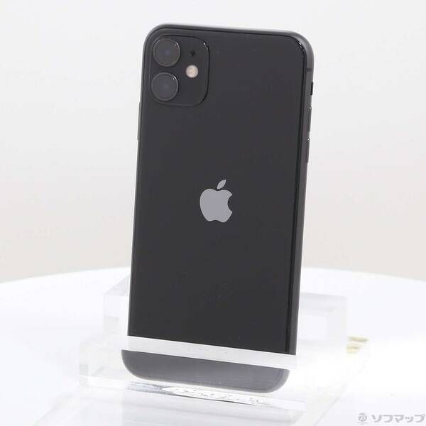〔 品〕 iPhone 11 64 GB ブラック MHDA 3 J A SIMフリー 297