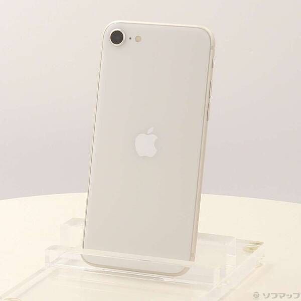 〔 品〕 iPhone SE 第3世代 128 GB スターライト MMYG 3 J A SIMフリー 251