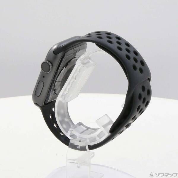 〔 品〕 Apple Watch Series 4 Nike GPS 44 mm スペースグレイアルミニウムケース アンスラサイト ブラックNikeスポーツバンド 247