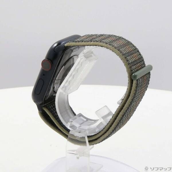 〔 品〕 Apple Watch Series 8 GPS Cellular 45 mm ミッドナイトアルミニウムケース ミッドナイトスポーツループ 297