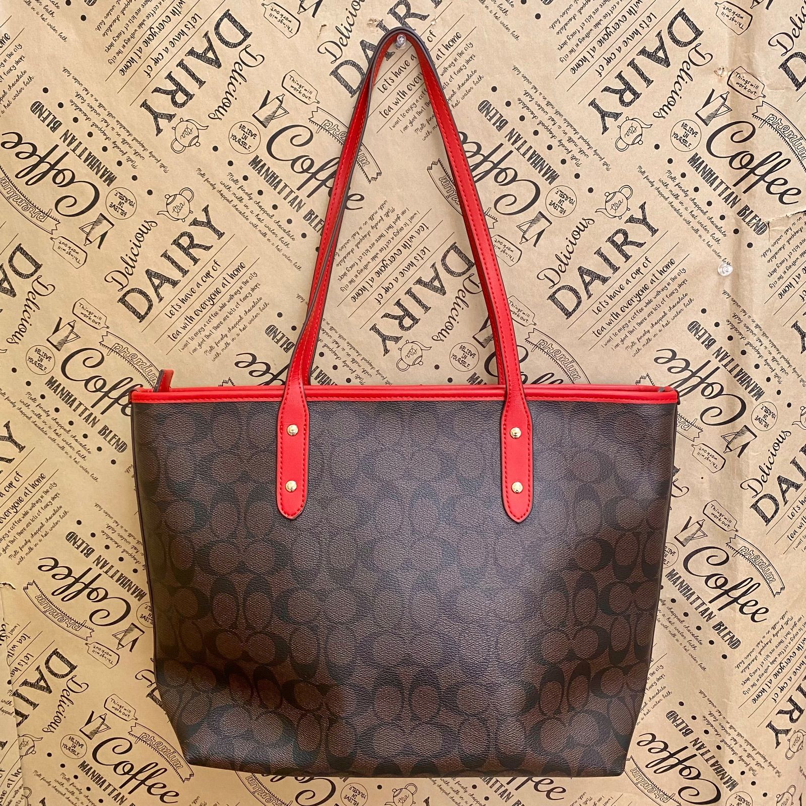 コーチ トート ショルダーバッグ A4 ビジネス シグネチャー FZ143