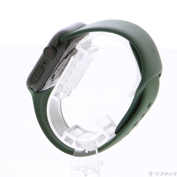 〔 品〕 Apple Watch Series 7 GPS 41 mm グリーンアルミニウムケース クローバースポーツバンド 305