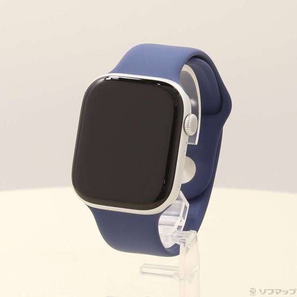 〔 品〕 Apple Watch Series 10 GPS Cellular 46 mm シルバーアルミニウムケース デニムスポーツバンド 297