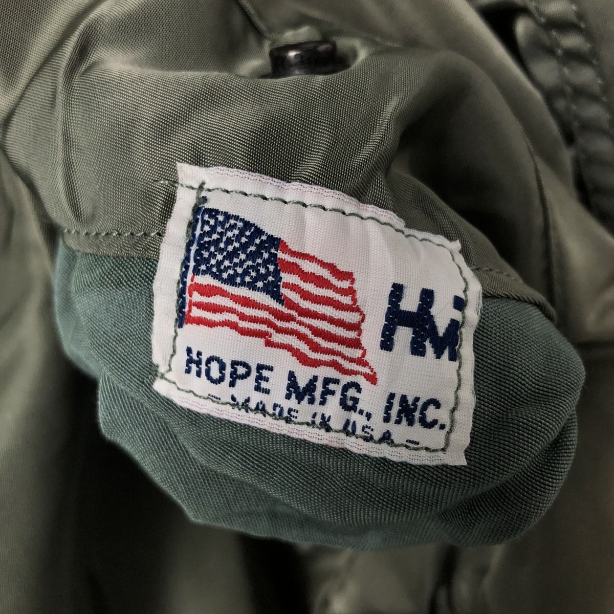 古着 民間品 HOPE MFG MA-1タイプ ミリタリー フライトジャケット USA