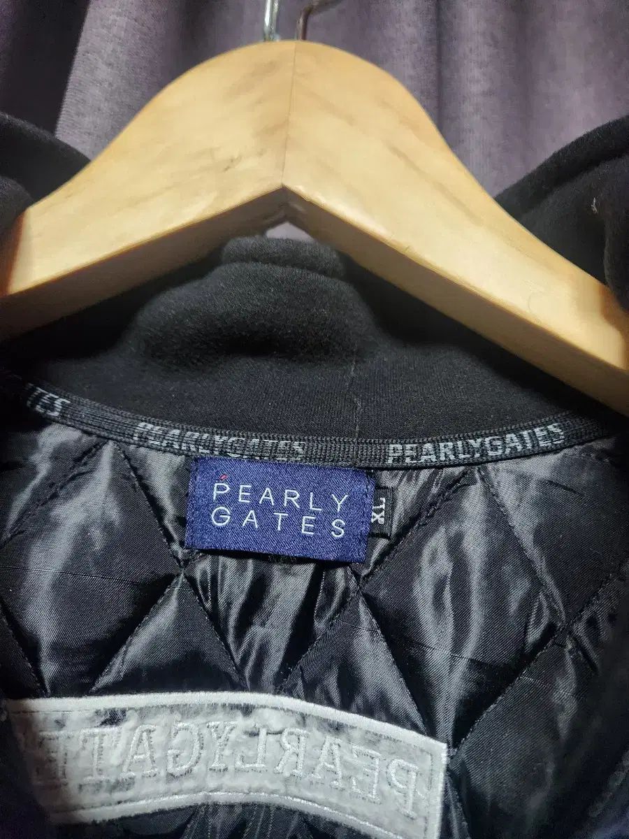 パーリーゲイツ メンズ キルティング ゴルフ アウター ネイビー|ブラック-XL