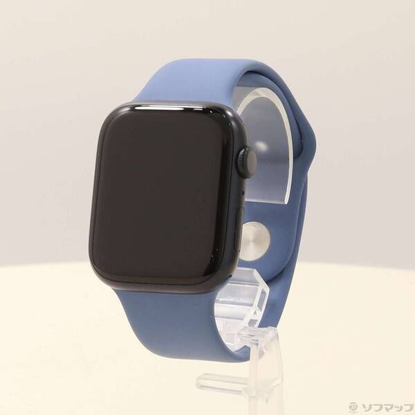 〔 品〕 Apple Watch Series 9 GPS 45 mm ミッドナイトアルミニウムケース ウインターブルースポーツバンド 297