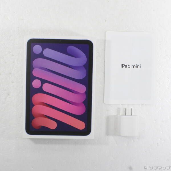 中古品〕 iPad mini 第6世代 64GB パープル MK7R3J／A Wi-Fi【297
