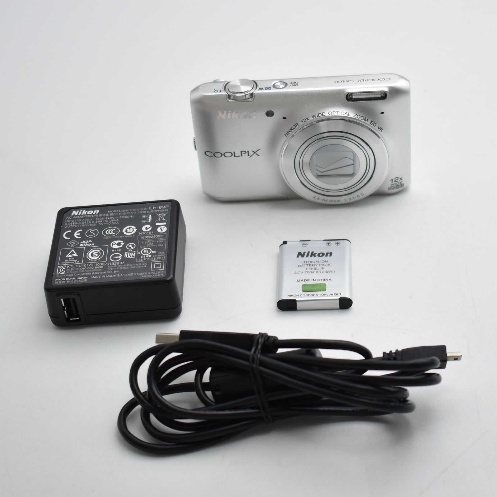 B#10533 Nikon デジタルカメラ COOLPIX S6400 タッチパネル液晶 光学12