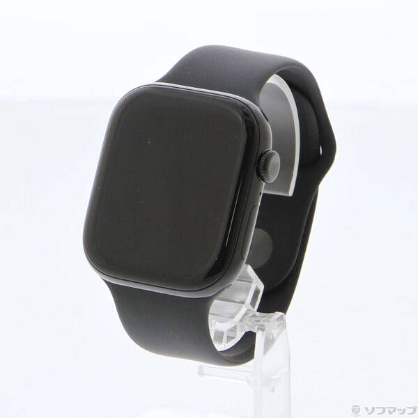 〔 品〕 Apple Watch Series 10 GPS 46 mm ジェットブラックアルミニウムケース ブラックスポーツバンド 305