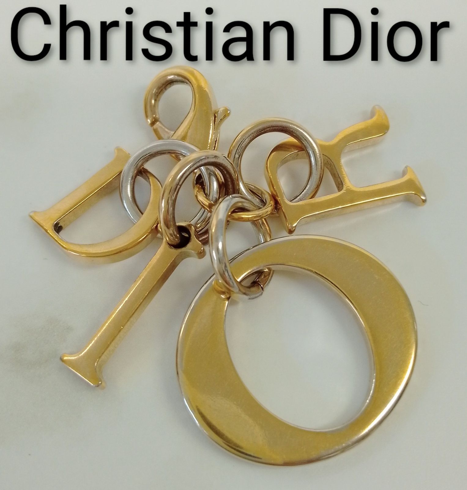 APL14 クリスチャンディオール 極美品 DIOR ロゴチャーム ゴールド金具