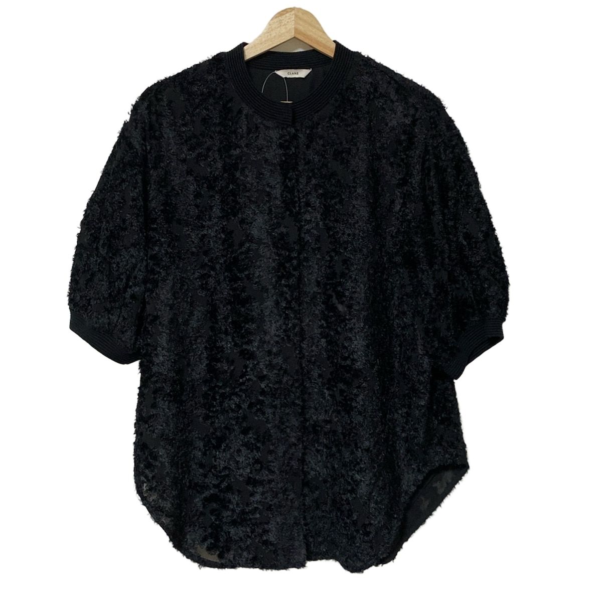 CLANE(クラネ) 七分袖シャツブラウス サイズ1 S レディース美品 - 黒
