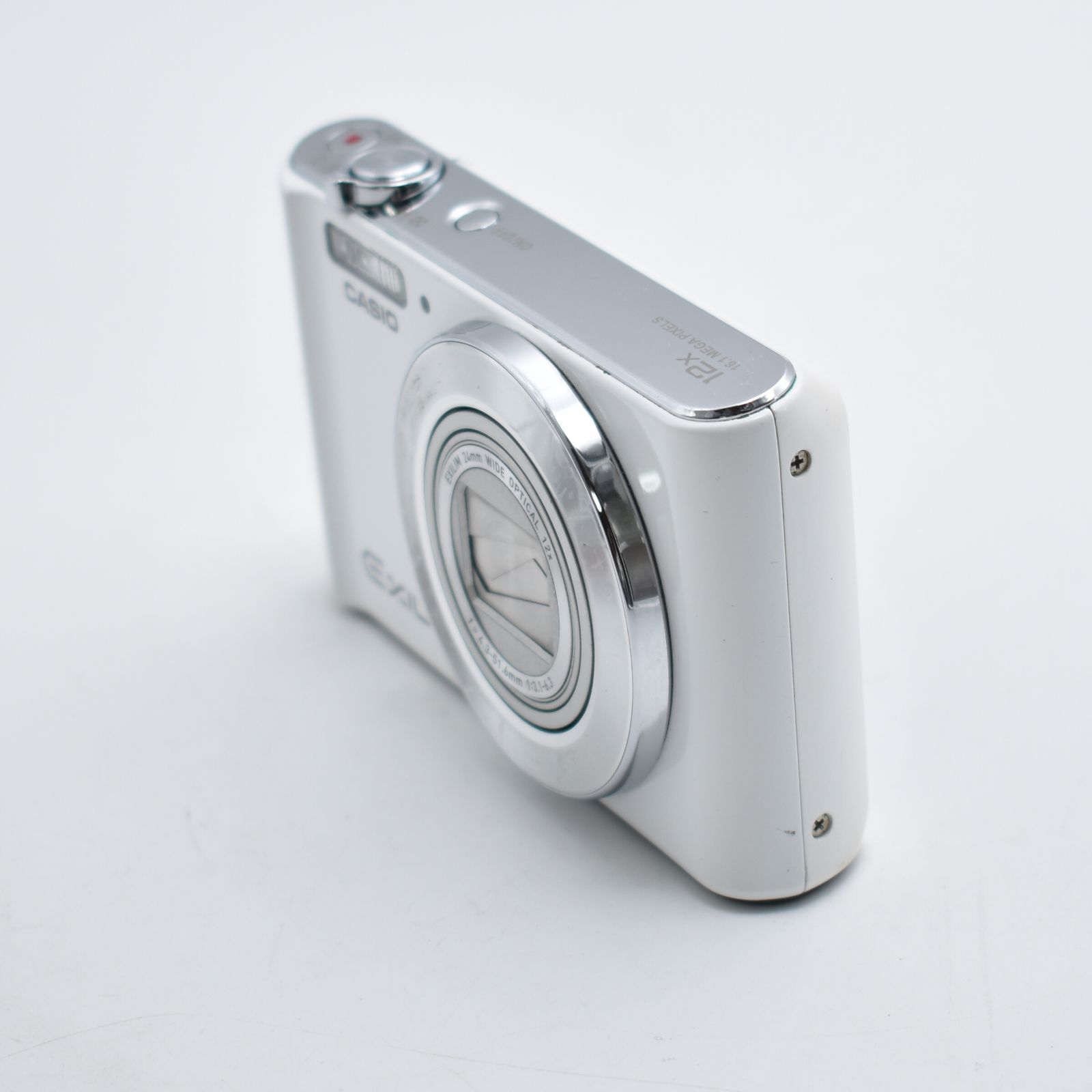 B 10310 CASIO デジタルカメラ EXILIM EX ZS 180 WE 広角24 mm 光学12倍ズーム 1610万画素 ホワイト