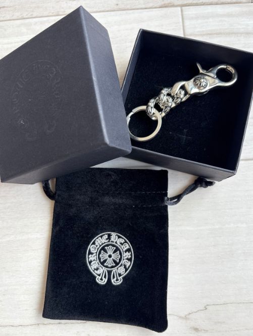1-2日発送 CHROME HEARTS クロムハーツ クリップチェーン エクストラファンシー ショート キーリング キーチェーン
