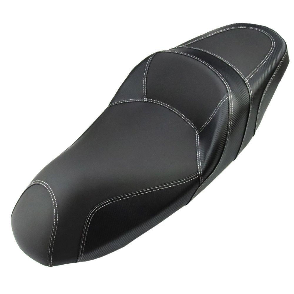 ヤマハ NMAX 155 用 社外シート 黒レザー カーボン調 シートASSY 丸ごと交換タイプ カスタムシート