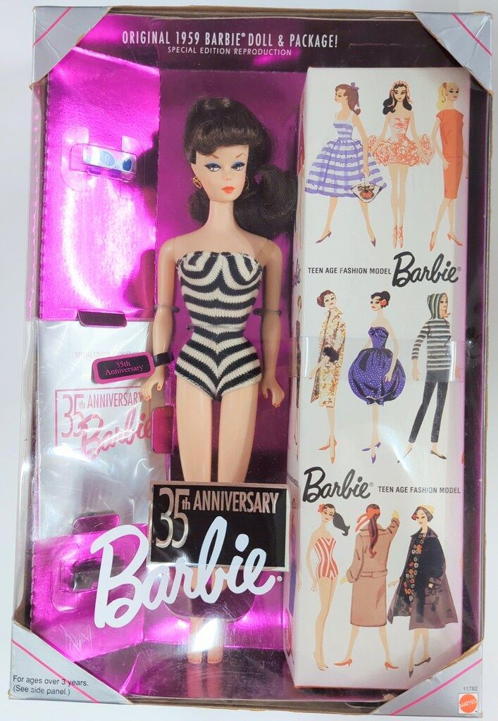 マテル 復刻バービー ノスタルジックバービー 35thアニバーサリー ブル