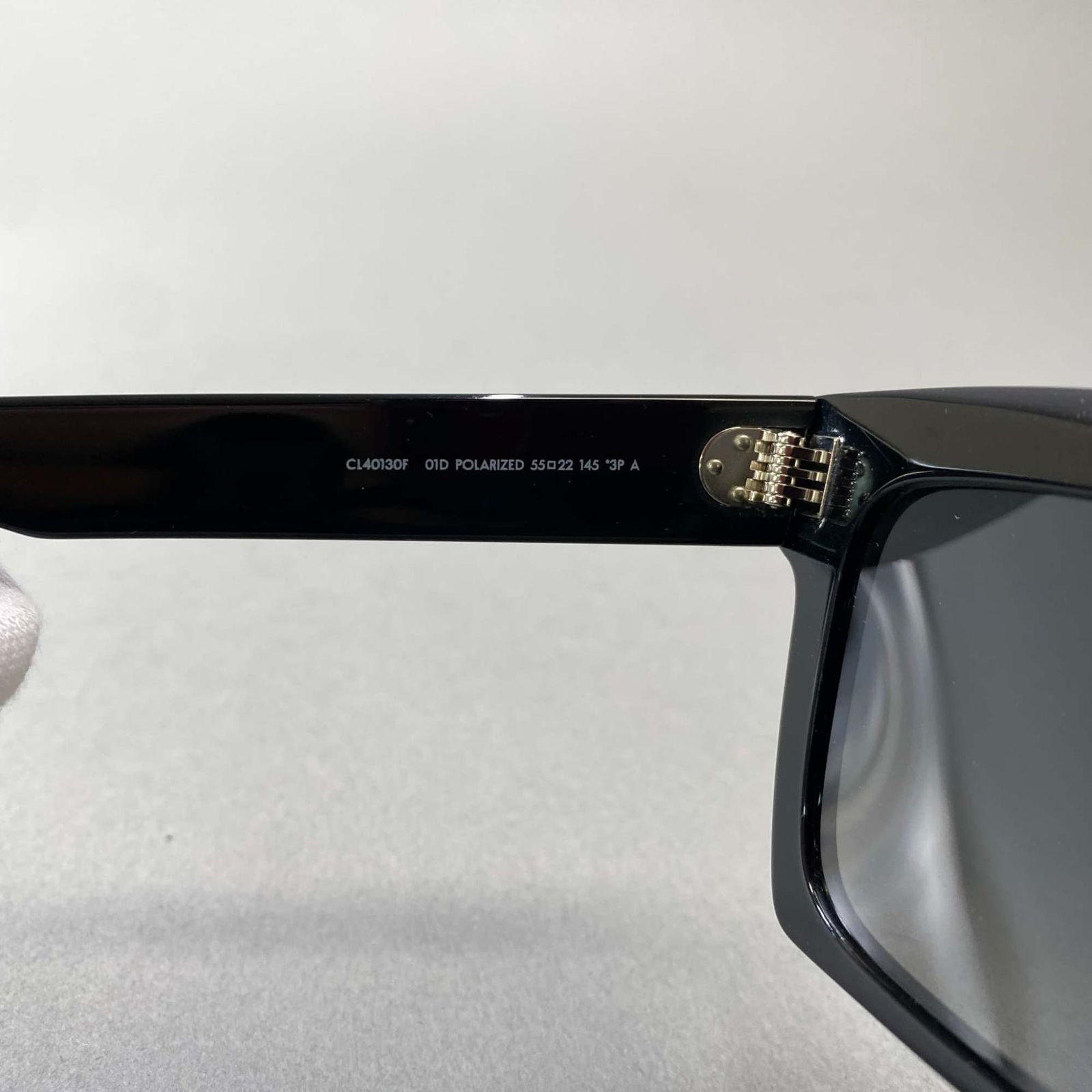 L10 CELINE セリーヌ 偏光レンズ スクエアサングラス CL40130F 55□22 