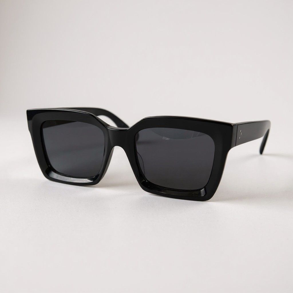 L 10 CELINE セリーヌ 偏光レンズ スクエアサングラス 55 22 ブラック アイウェア メガネ 眼鏡 イタリア製t 18 r