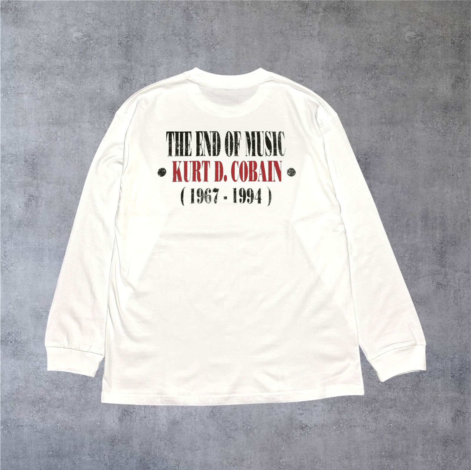 Kurt Coba カート・コバーン 追悼 NIRVANA ニルヴァーナ 長袖Tシャツ L